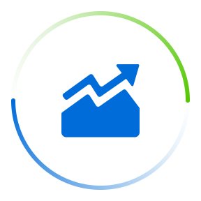 双色渐变圈环_趋势