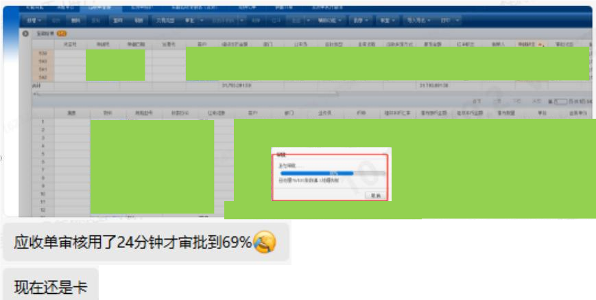用户数据库遇到性能问题