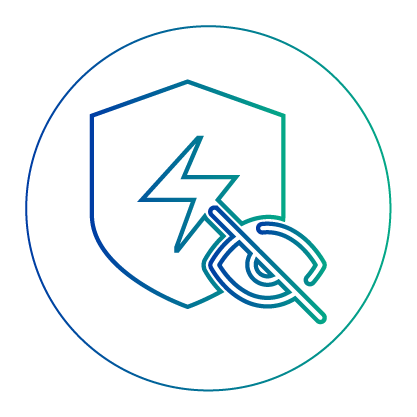 安全盾牌非可视化渐变细