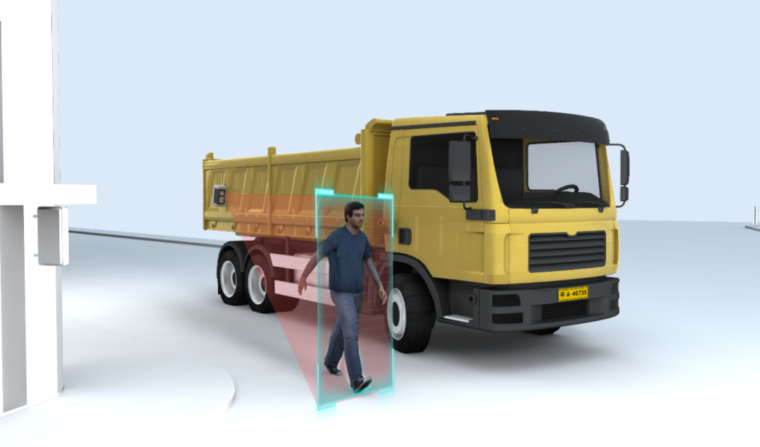 锐明技术右侧盲区监控原理示意图