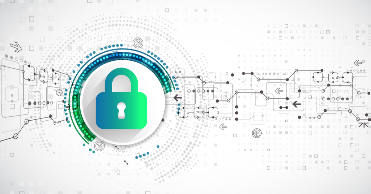 安全锁白色背景