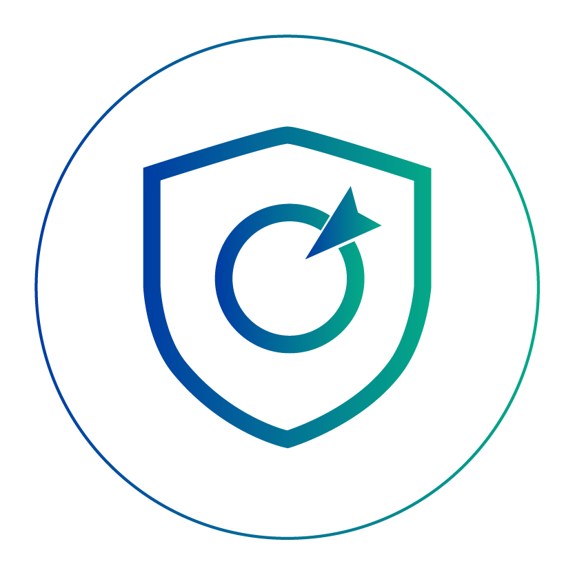 安全盾牌中靶渐变细